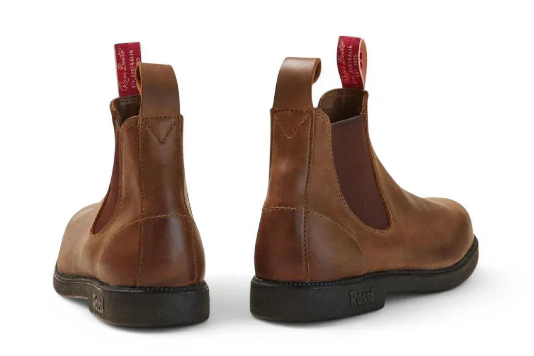 Rossi - 607 Booma Tan Leather Chelsea Boots