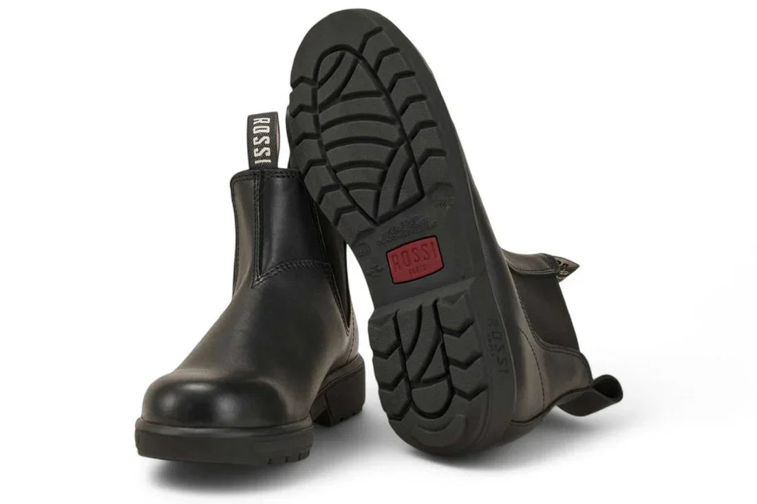 Rossi - 303 Endura Black Leather Chelsea Boots