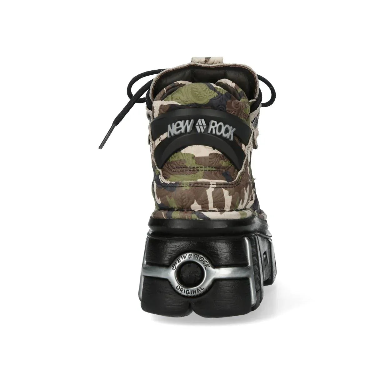 NEW ROCK - M-106-C169 Camouflage Leather Platform Boots