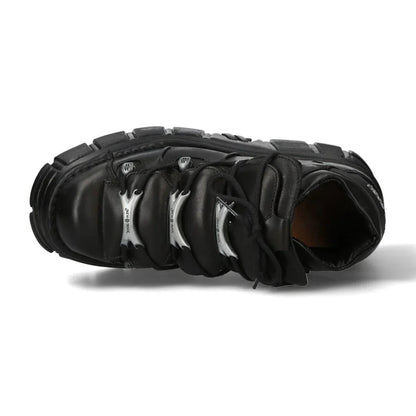 NEW ROCK -  M-106-C178 - Lace Up Tower Shoes