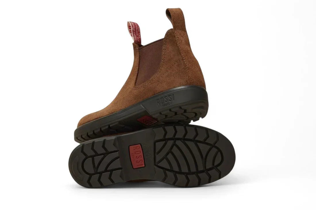 Rossi - 303 Endura Rustic Brown Suede Chelsea Boots