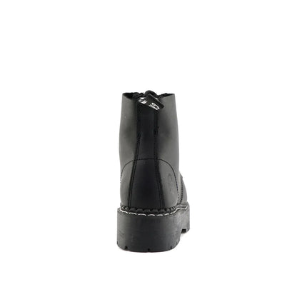 Grinders - Cameron ACS Black Leather Zip Up Ankle Boots