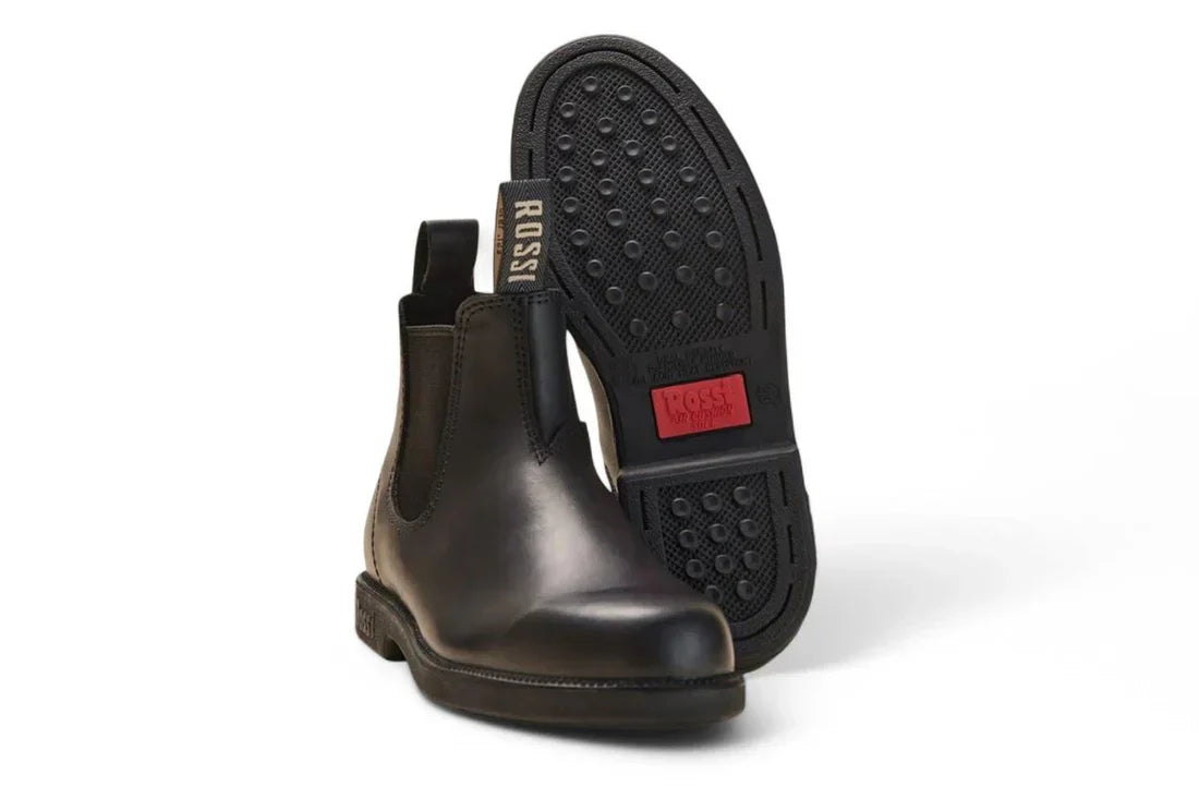 Rossi - 607 Booma Black Leather Chelsea Boots