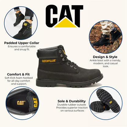 Caterpillar - Colorado 2.0 Black Leather Hiking Boots