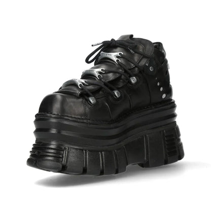 NEW ROCK -  M-106-C178 - Lace Up Tower Shoes