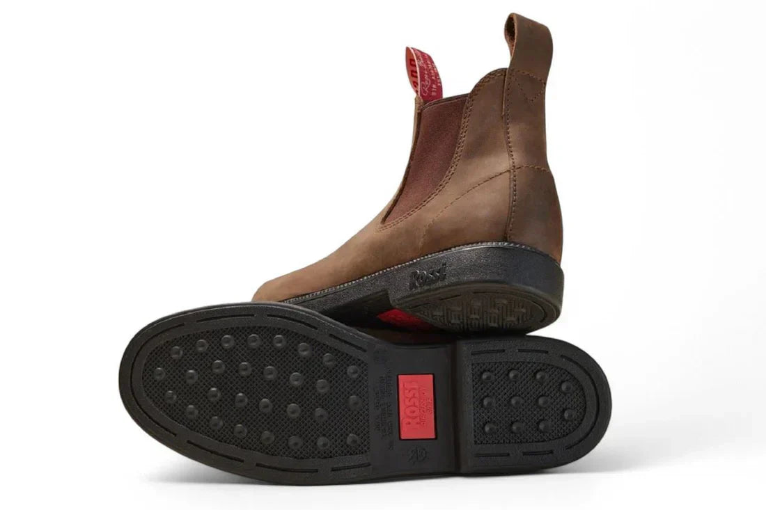 Rossi - 607 Booma Rustic Brown Leather Chelsea Boots
