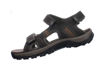 Caterpillar - Men's Giles Dark Brown Leather Sandals