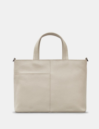 Yoshi - Country Cottage Leather Grab Bag with Detachable Shoulder Strap