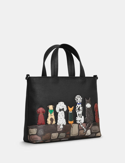 Yoshi - Bark to Bark Leather Grab Bag with Detachable Shoulder Strap
