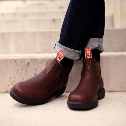 Rossi - 303 Endura Redwood Brown Leather Chelsea Boots