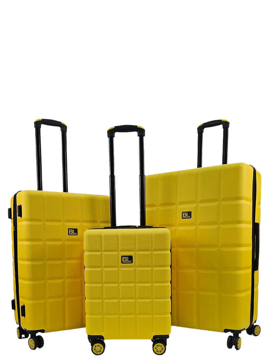 Coker Set of 3 Soft Shell Yellow Suitcases