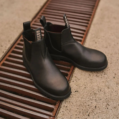 Rossi - 607 Booma Black Leather Chelsea Boots