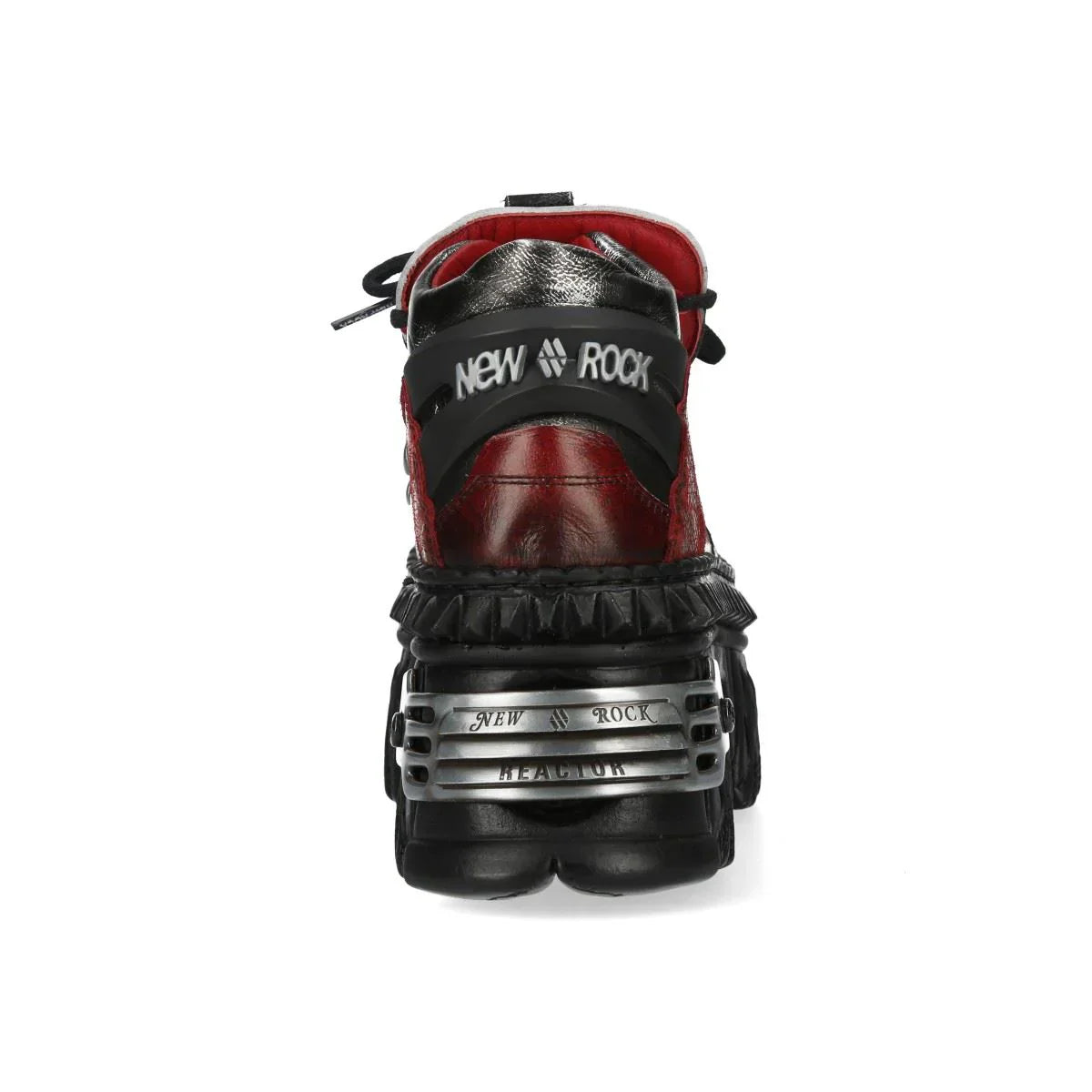 NEW ROCK - M-WALL106N-C17 Urban Red Leather Platform Boots